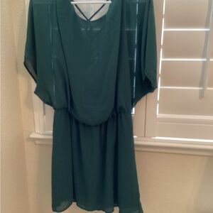 Elegant Teal Mini Dress